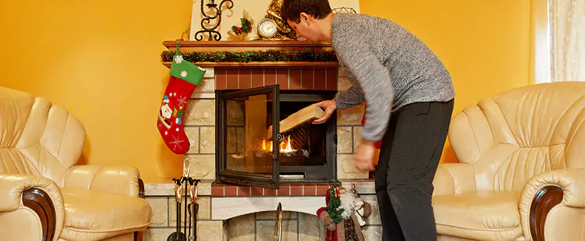 Rusted Metal Fireplace Restoration in Cottage Hill, Alabama